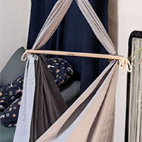 grey baby hammock