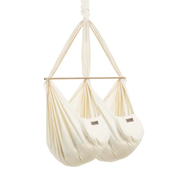 NONOMO® Zwillings-Federwiege - Natural