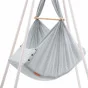 NONOMO® Heavenly Dreams: Schommelhangmat voor baby's - stone, Tipi - wit & Motor - wit