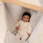 NONOMO® Baby Hammock with ceiling fixture - Grey Stone