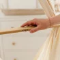 NONOMO® Tipi Move Set 1.0: natur Federwiege - weiß Tipi - anthrazit Motor